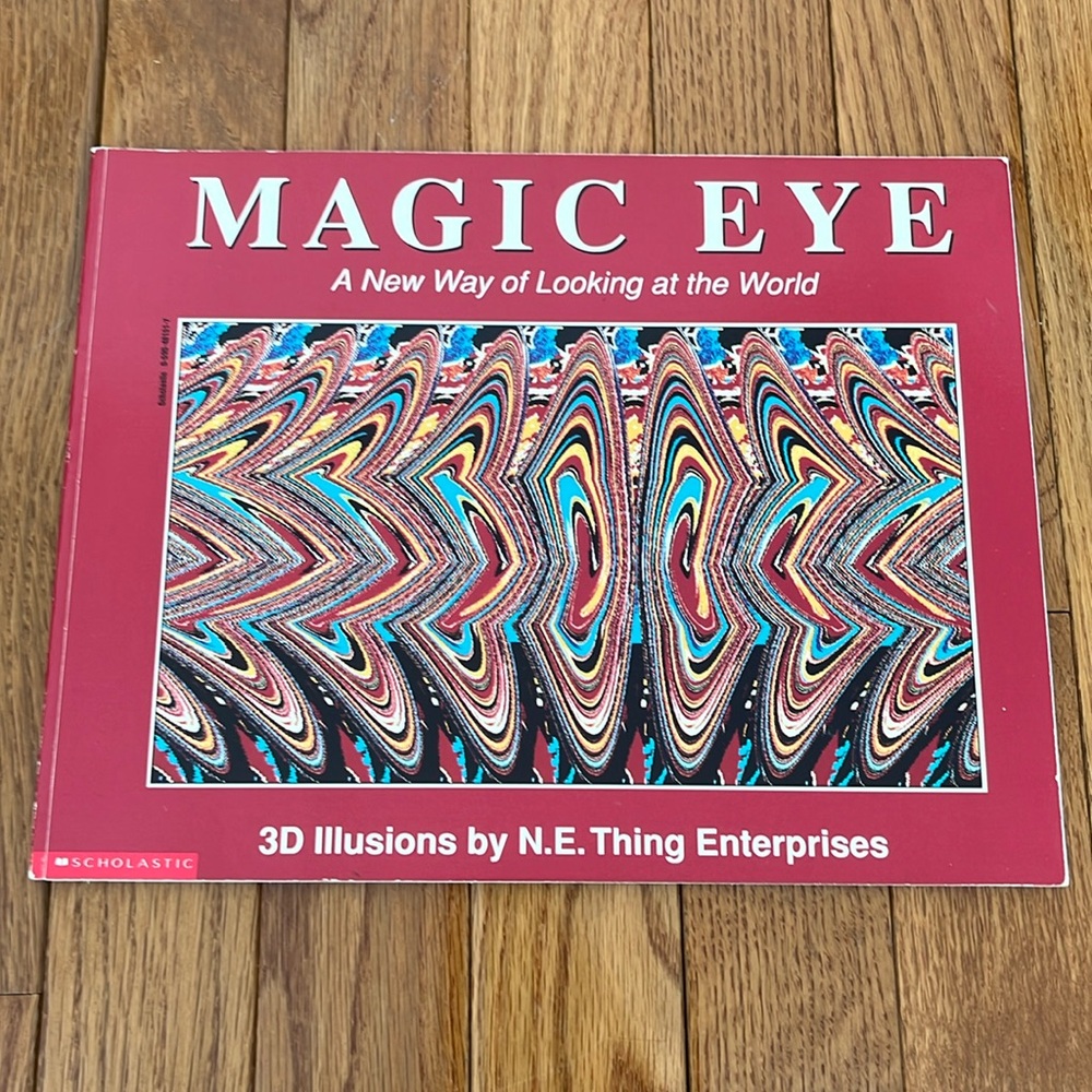 Vintage Scholastic Magic Eye Book 3D Illusions by N.E. Thing Enterprises